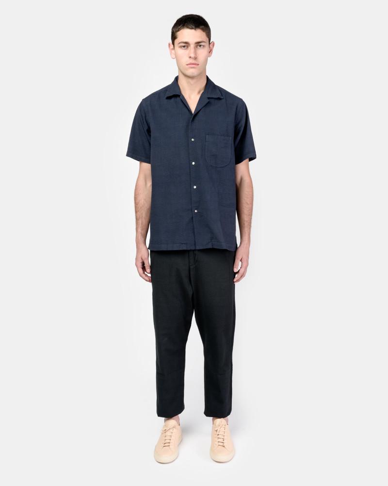 Seersucker Pant in Black
