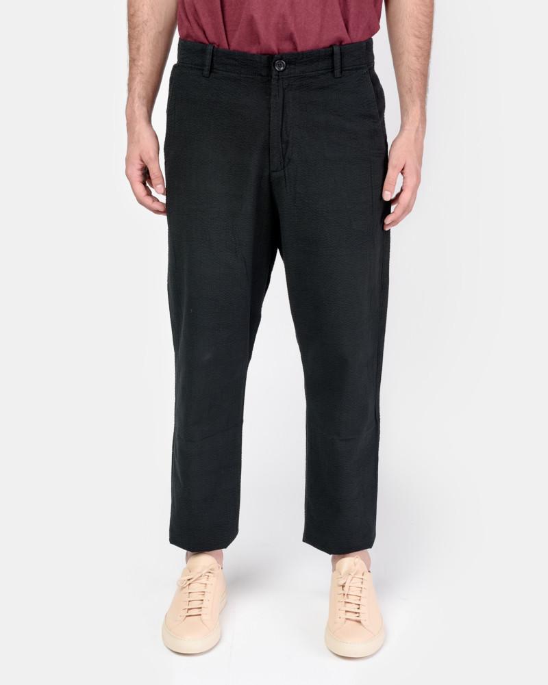 Seersucker Pant in Black