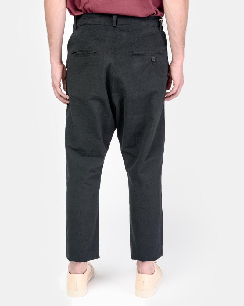 Seersucker Pant in Black