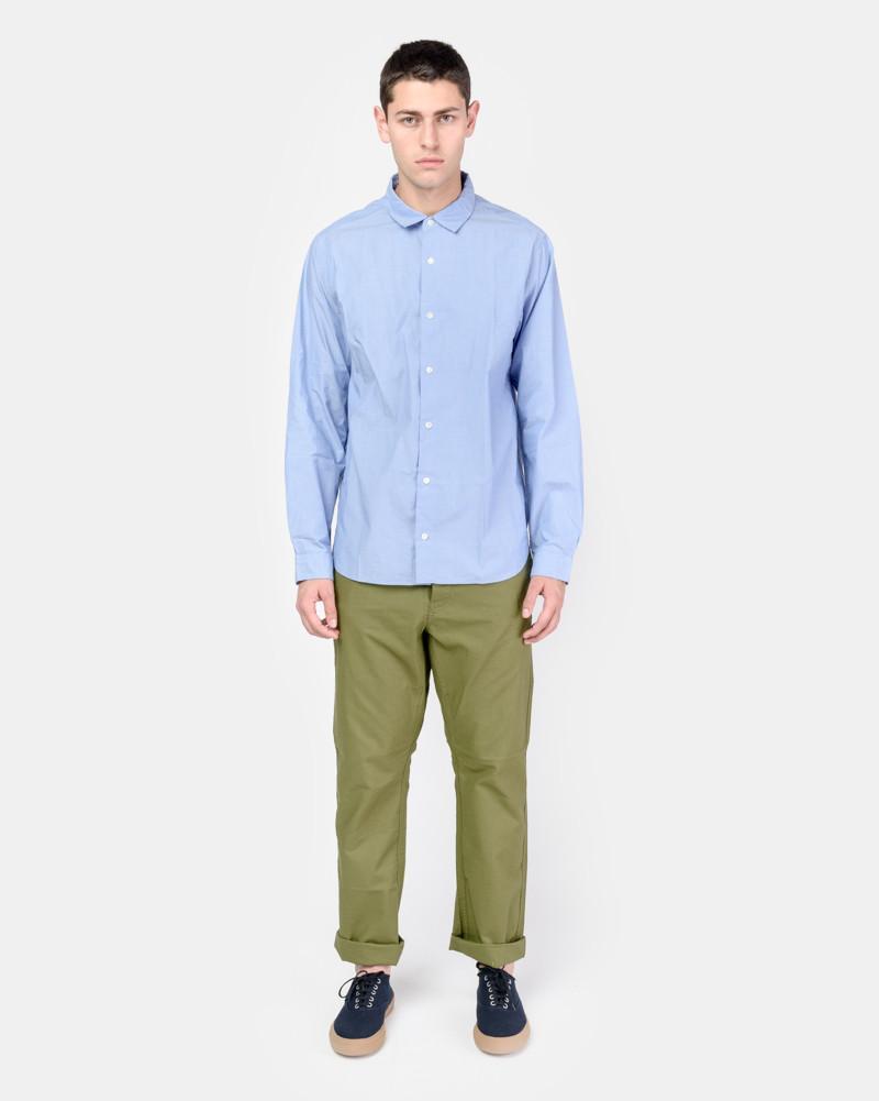 Spread Collar Shirt in Blue