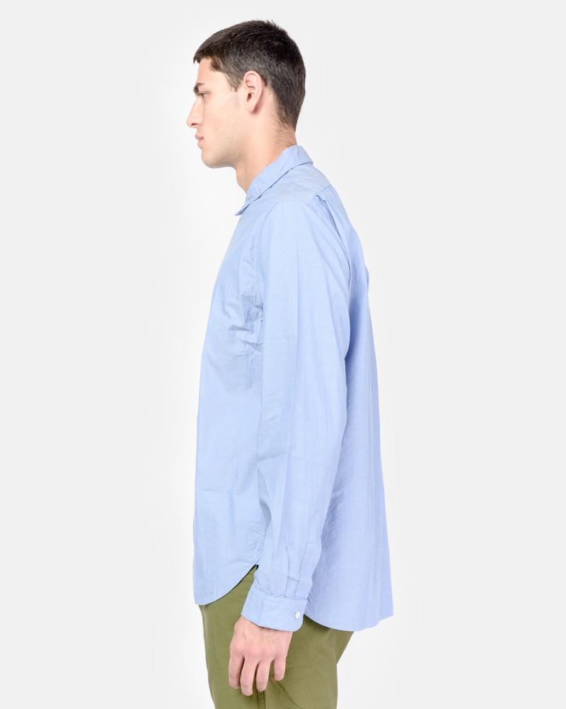 Spread Collar Shirt in Blue