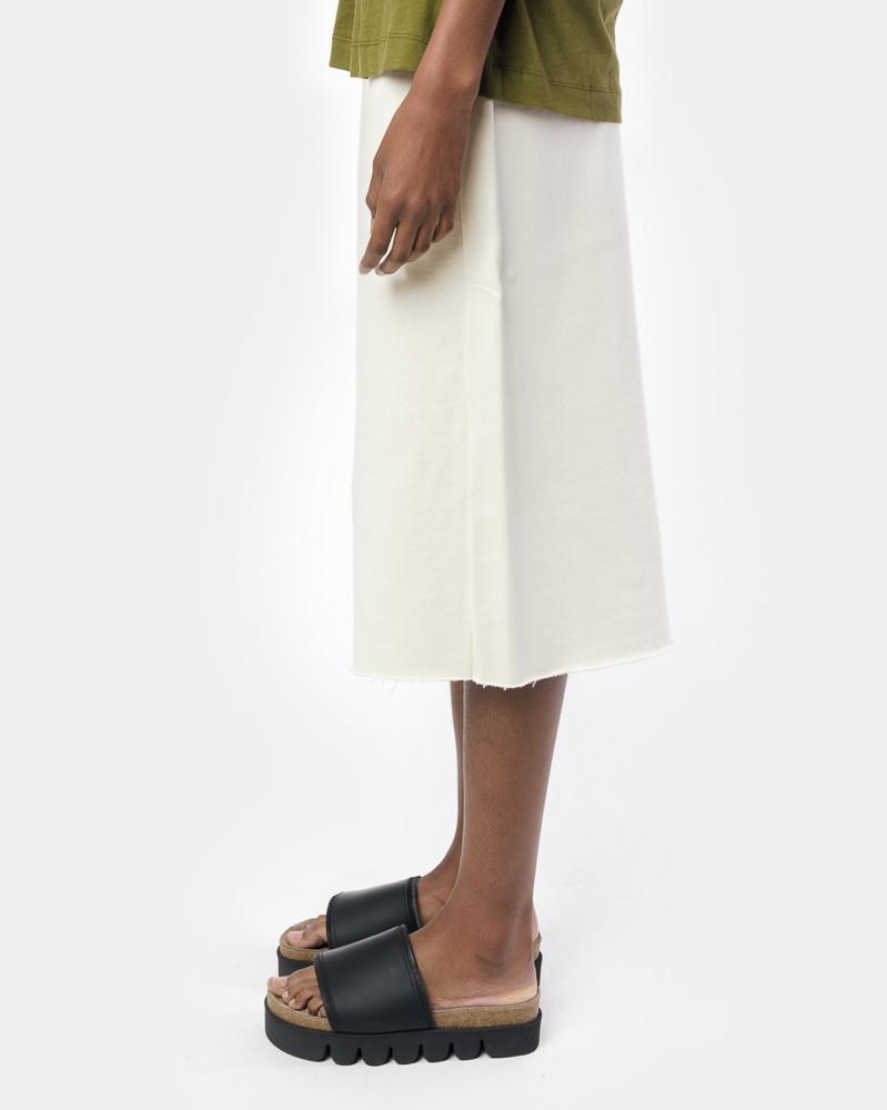 Raw Edge Shorts in Cream