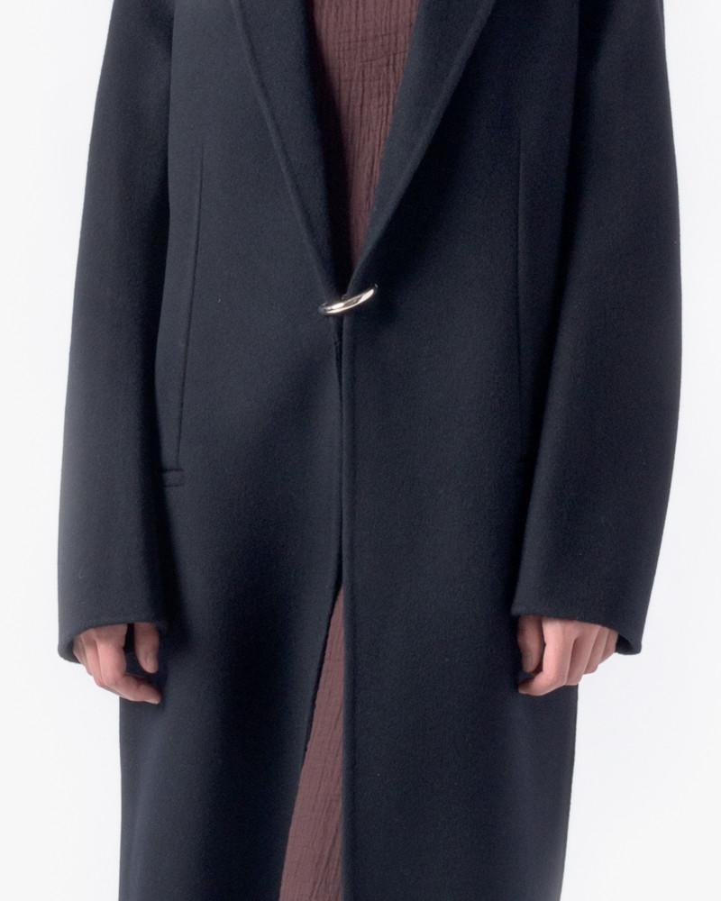 Foin Double Coat in Navy