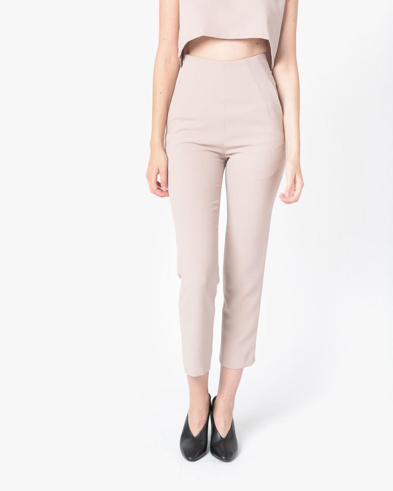 Sam High-Waisted Pocket Pant in Cream