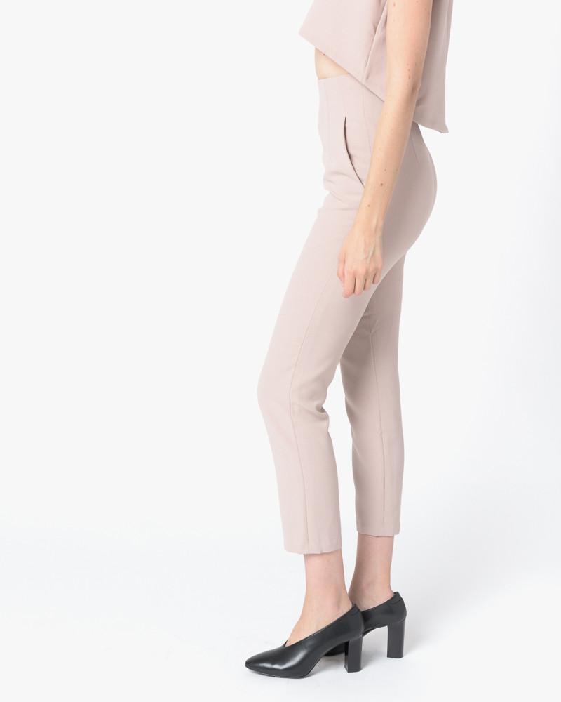 Sam High-Waisted Pocket Pant in Cream