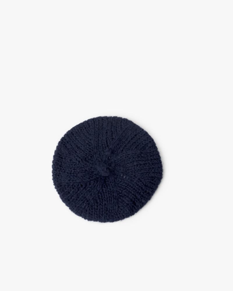Knit Beret in Navy