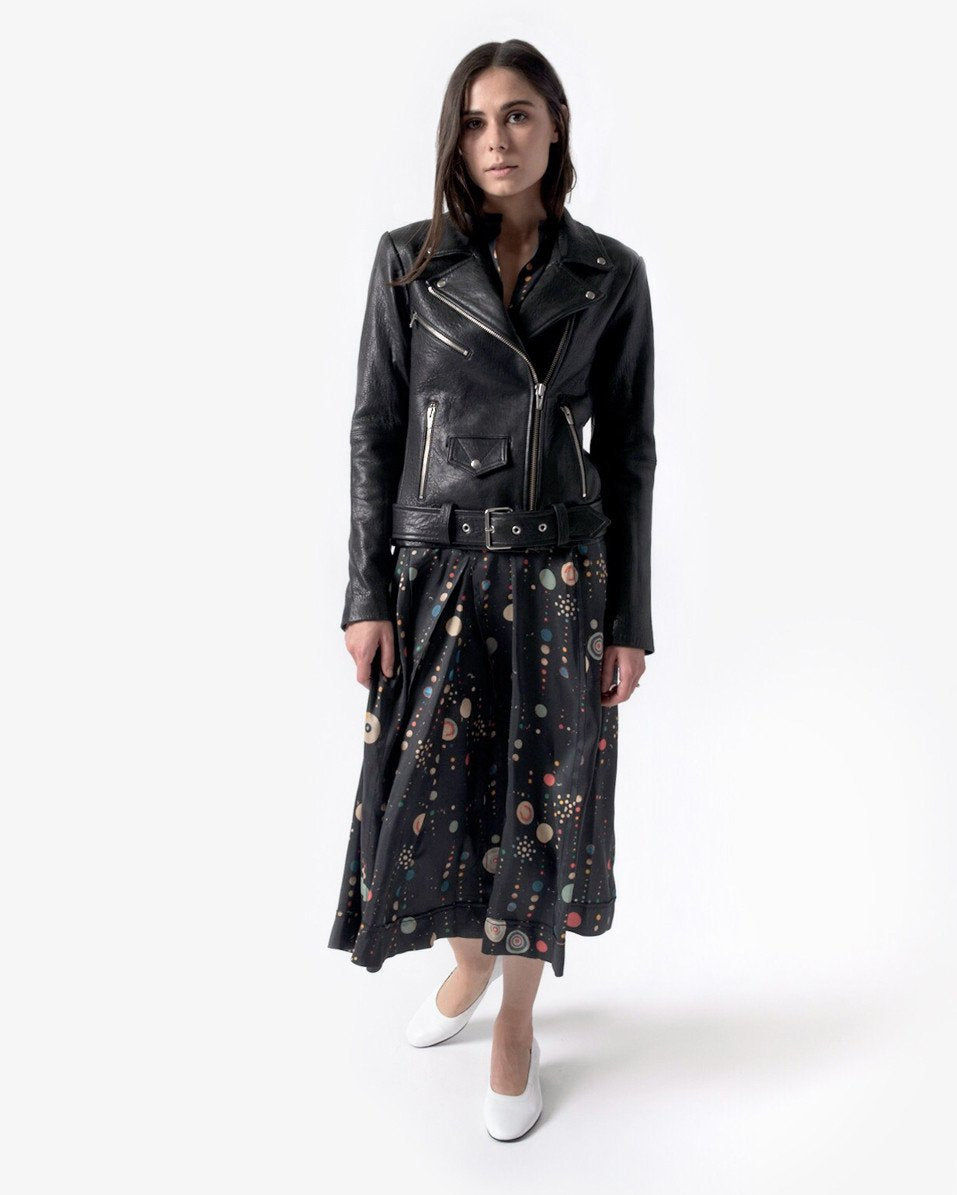 Jayne Leather Jacket in Classic Black