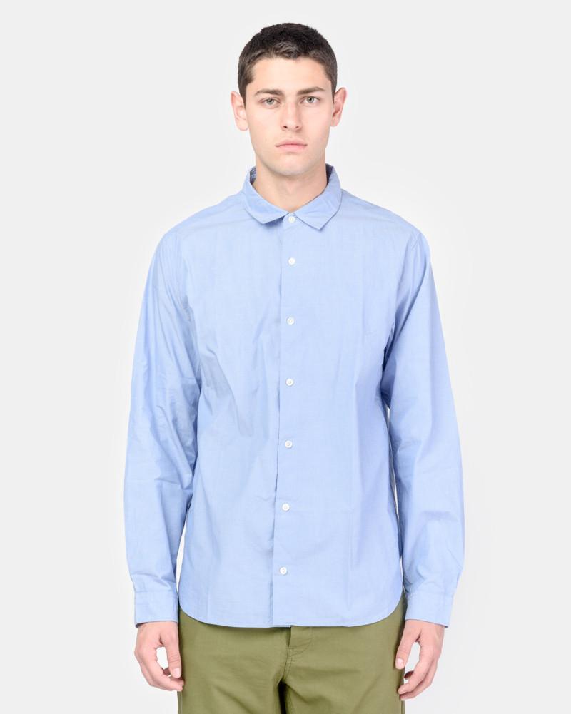 Spread Collar Shirt in Blue