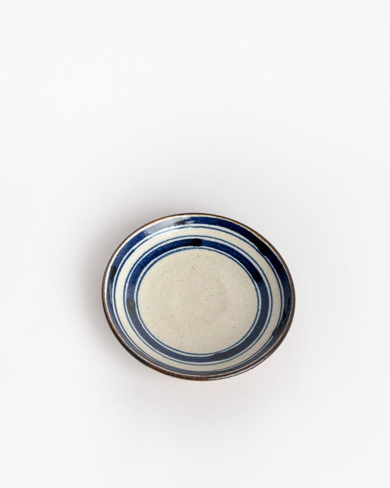 Japanese Small Plate in Blue/Natural