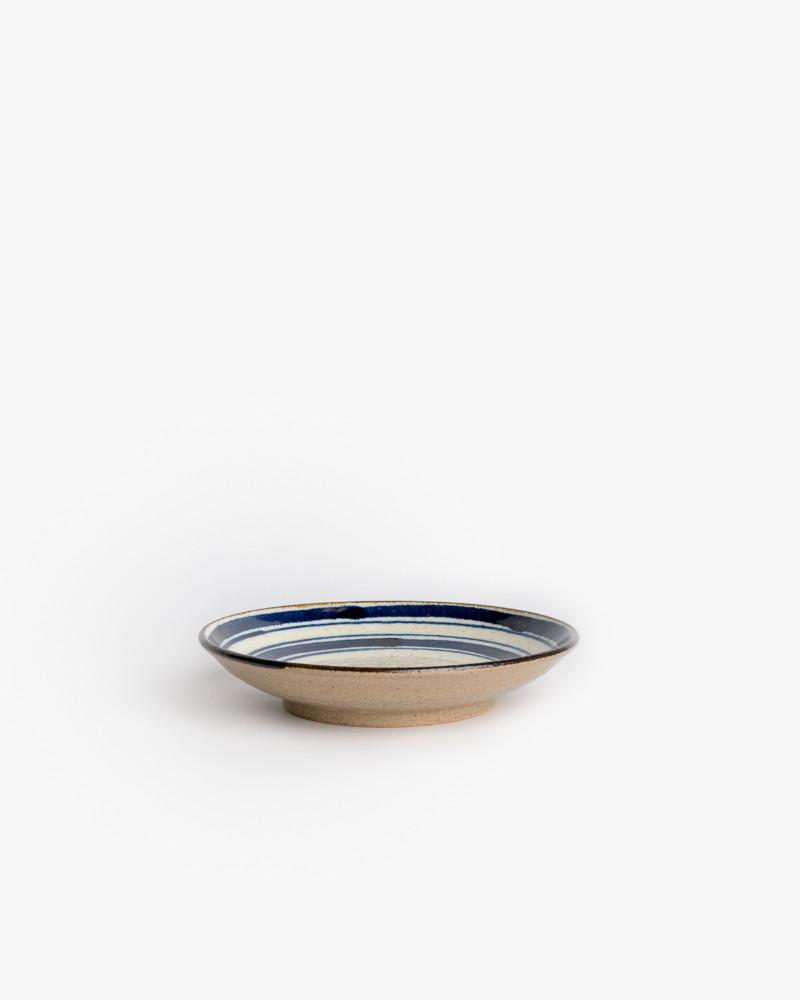 Japanese Small Plate in Blue/Natural